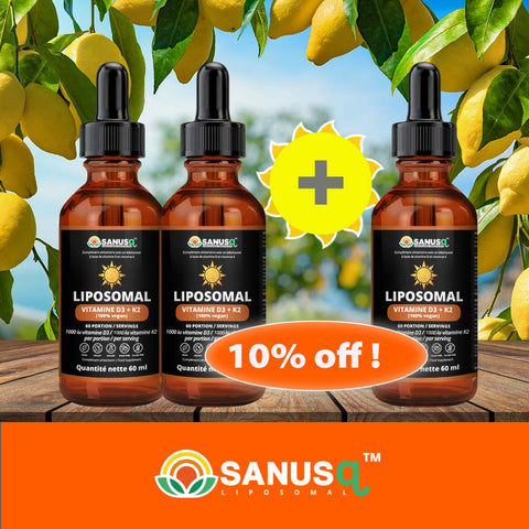 Liposomal Vitamin D3 + K2 bundle | SANUSq Health