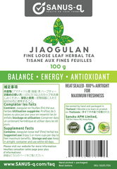 Jiaogulan Herbal Tea loose leaf - 100 g | SANUS-q