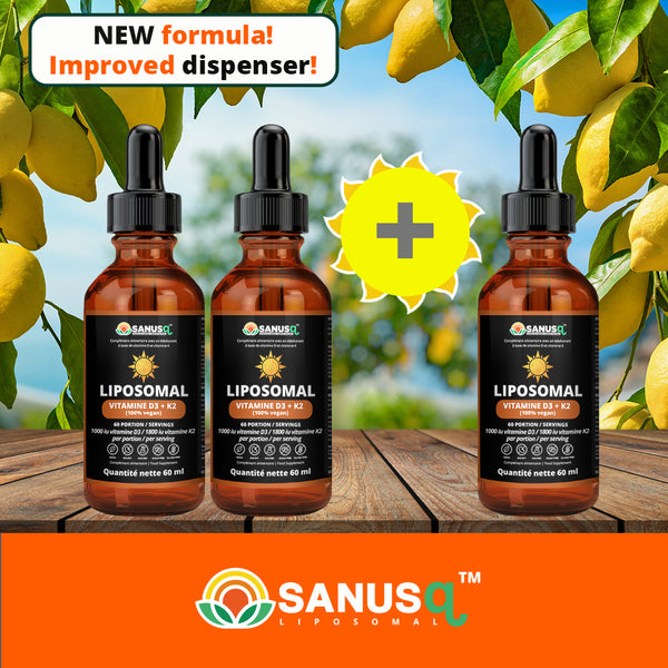 Paquete Vitamina D3+K2 liposomal | SANUSq Health