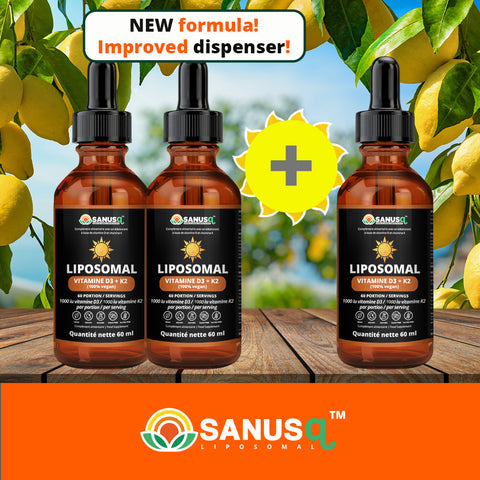 Paquete Vitamina D3+K2 liposomal | SANUSq Health