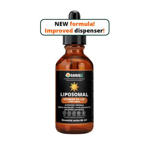 Vitamina D3+K2 liposomal - 60ml | SANUSq Health