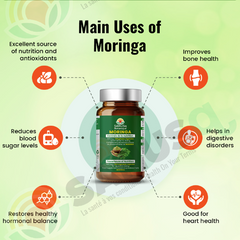 Moringa Oleifera Leaf (vegetable) capsules - 500 mg | SANUSq Health