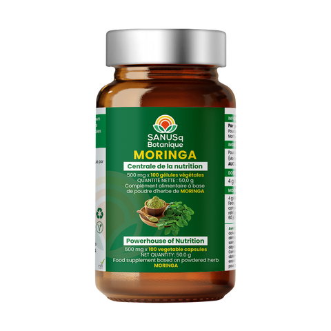 Cápsulas de Moringa Oleifera (vegetal) - 500 mg | SANUSq