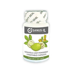 Capsulas de hojas pulverizadas de guanábana (vegetal) - 500 mg
