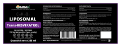 Liposomal Trans-Resveratrol 250 ml from SANUSq Health