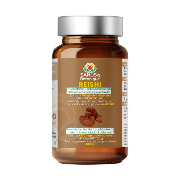 Reishi hongos (vegetal) cápsulas - 300 mg | SANUSq