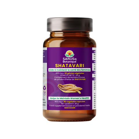 Shatavari (Asparagus racemosus) cápsulas - 400 mg | SANUSq Health