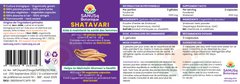 health benefits of shatavari label